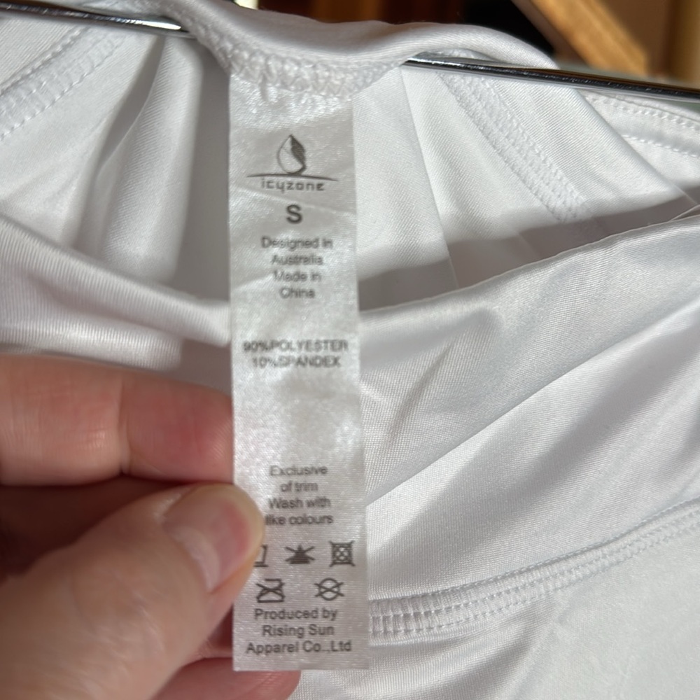 NWT icyzone Athletic Skirt Workout White Golf Tennis Skort w/ Pocket Size Small - Picture 8 of 11